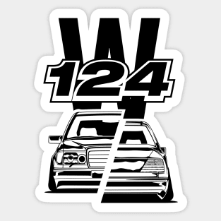 W124 Stance Classic Sticker